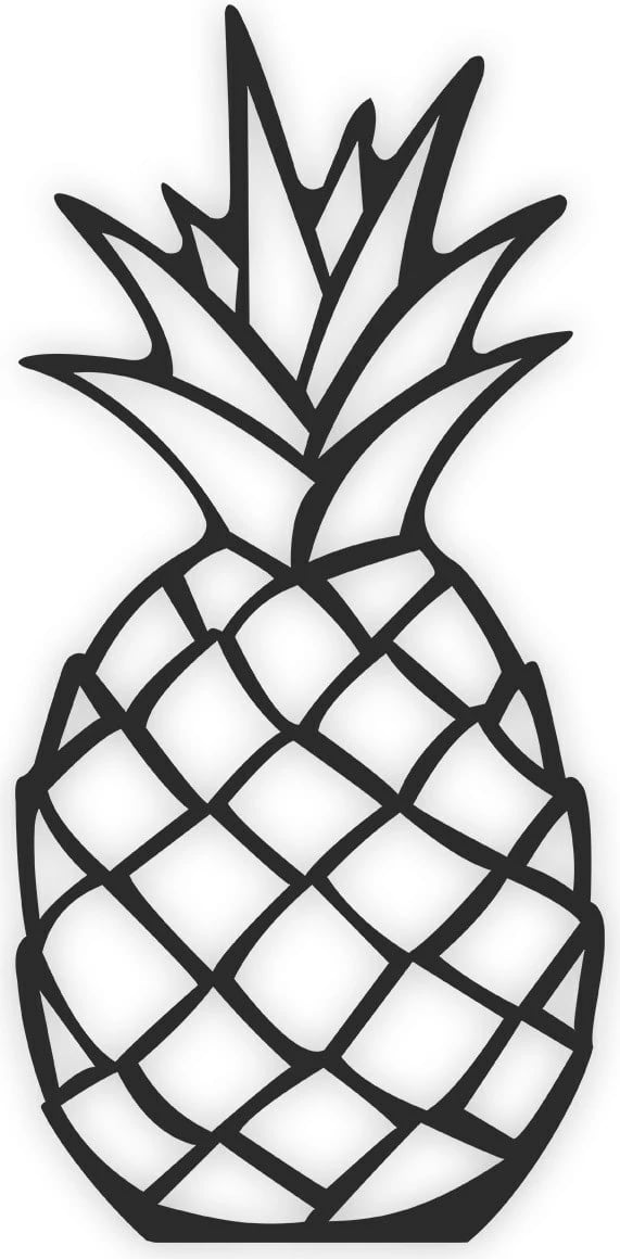 Aksesor dekorativ muri prej druri, ngjyrë e zezë, Wallity, MTK098