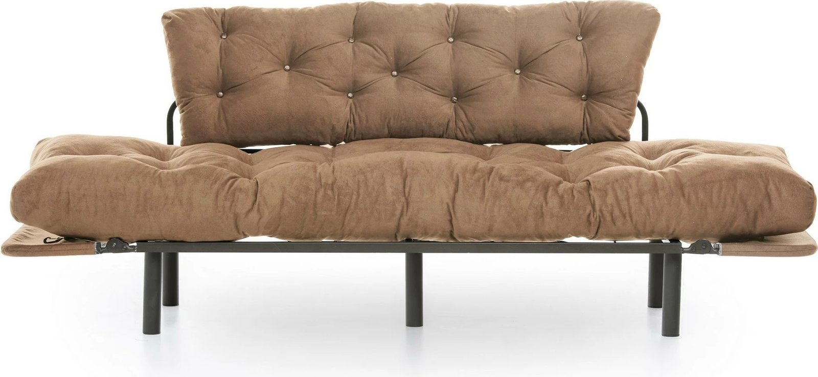 Divan-krevat treshe Nitta, kafe e çelët Divan-krevat treshe Nitta, kafe e çelët