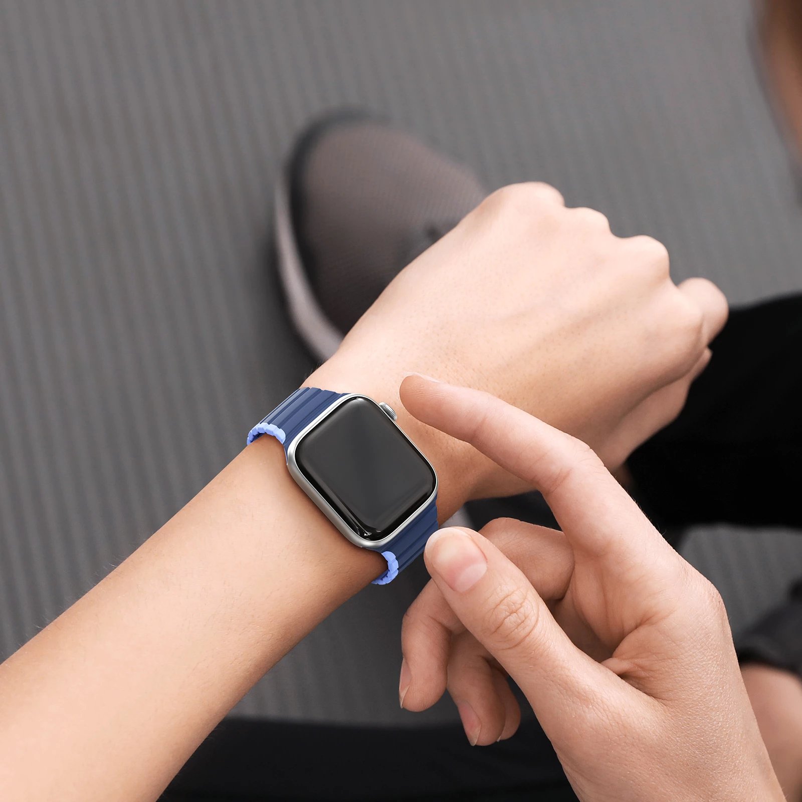 Rrip magnetik për Apple Watch Dux Ducis LD Version, 49/45/44/42mm, Kaltër
