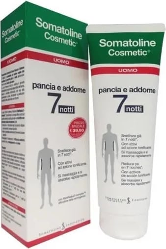 Krem për trup unisex Somatoline Cosmetic Man Waist-Abdomen 7 Nights, 250ml