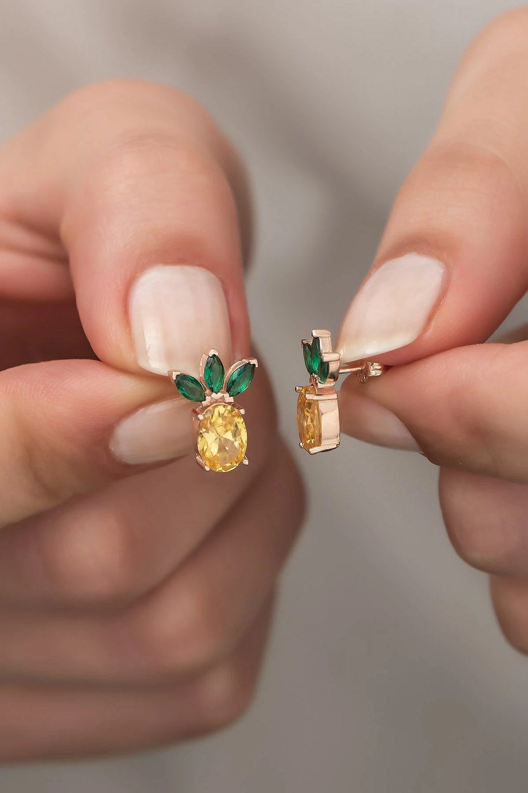 Vathë argjendi Jumeon, NRZ99282, ngjyrë rozë ari, e verdhë, e gjelbër