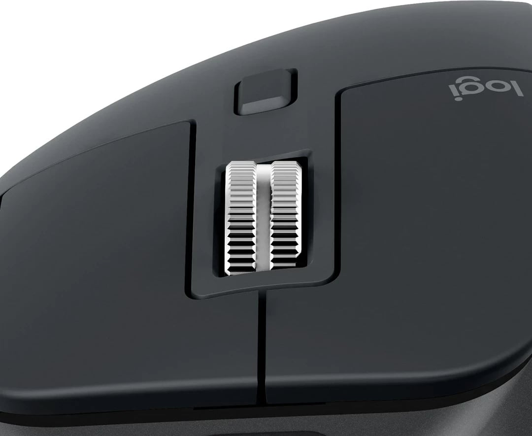 Maus Logitech MX Master 3s për biznes, RF Wireless + Bluetooth, 8000 DPI, Grafit
