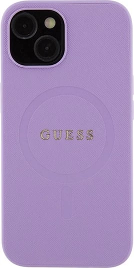 Mbështjellës Guess Saffiano MagSafe për iPhone 15 Plus, vjollcë Mbështjellës Guess Saffiano MagSafe për iPhone 15 Plus, vjollcë