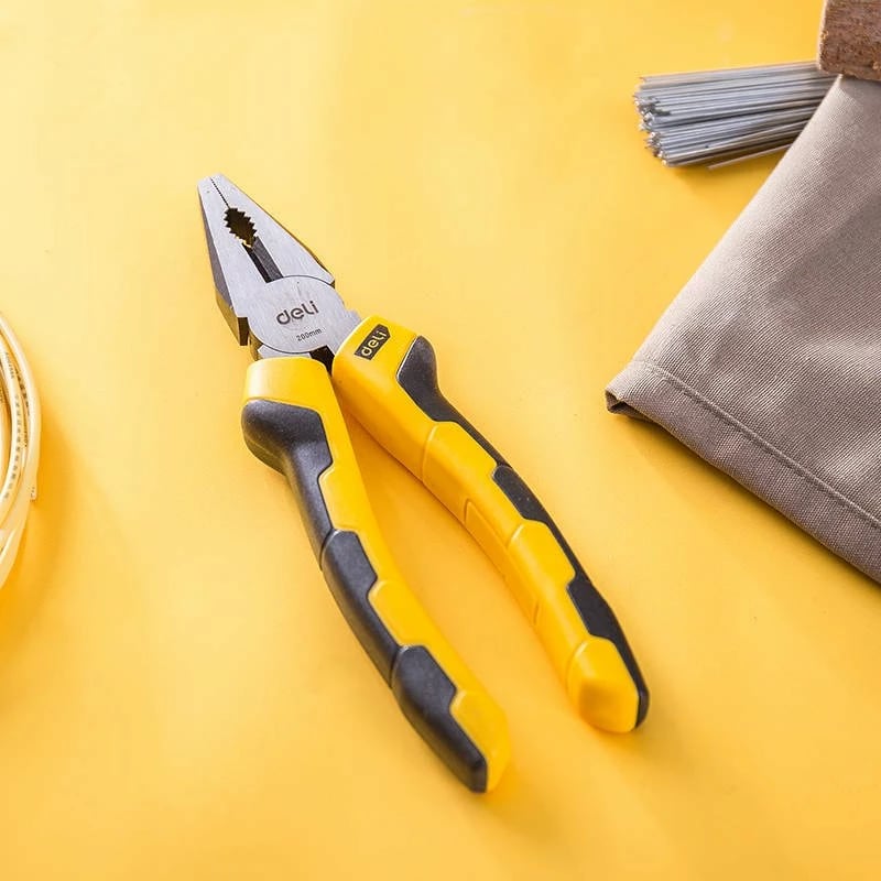 Darë kombinimi Deli Tools EDL2008, 8", e verdhë