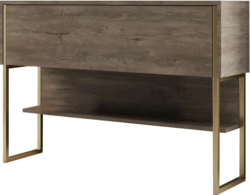 Komodë Hanah Home, Luxe, ngjyrë ari dhe arre