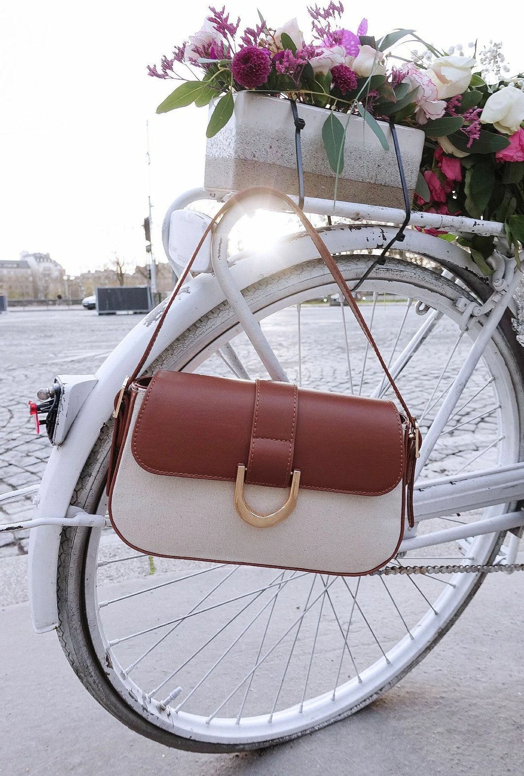 Çantë krahu Zoozie Bags, ngjyrë krem, 263 v2