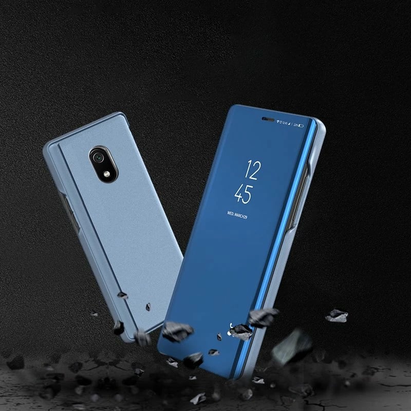 Mbështjellës Hurtel Clear View Case për Xiaomi Redmi 8A, e zezë