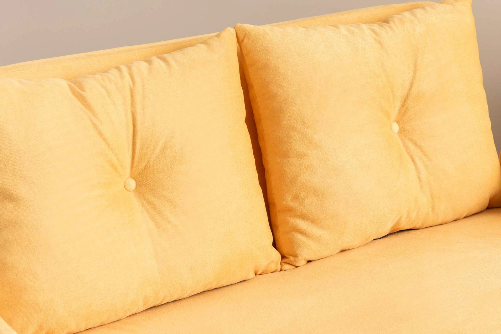 Divan i shndërrueshëm në krevat, 2 vende, Cosmo, ngjyrë mustard