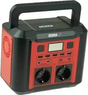 Stacion portativ energjie DEDRA DEZS0300, 20000 mAh, 500 W, Kuq