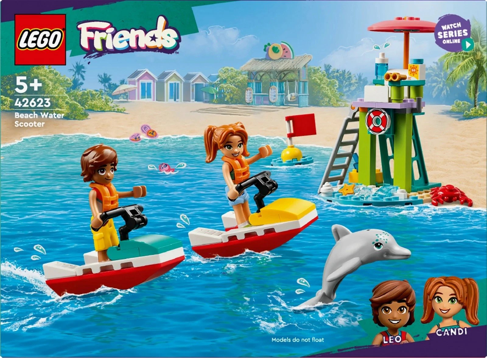 Set LEGO Friends 42623 Beach Water Scooter, 84 pjesë, për fëmijë Set LEGO Friends 42623 Beach Water Scooter, 84 pjesë, për fëmijë