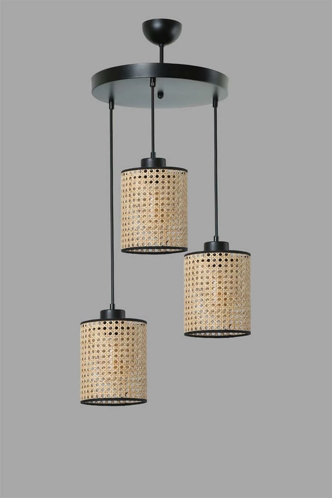 Llambë tavani Opviq, April 3 copë, ratan, tepsi