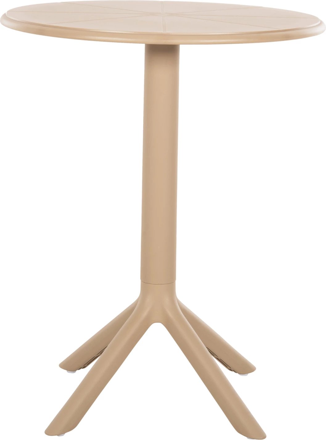 Tavolinë rrethore polipropileni TERRIN FH6124.14 kapuçino Φ61x77Hcm