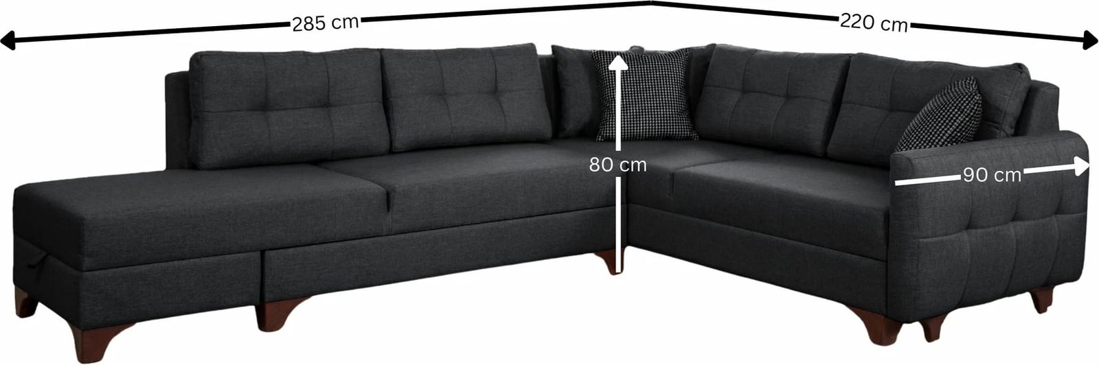 Këndare C-Loft, ngjyrë antracit, Atelier del Sofa