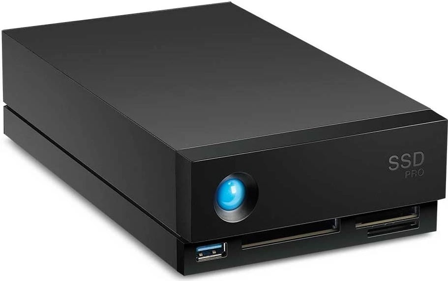 SSD LaCie 1big Dock Pro, 4 TB, USB Type-A, 3.2 Gen 1, 2800 MB/s, Ngjyrë e zezë