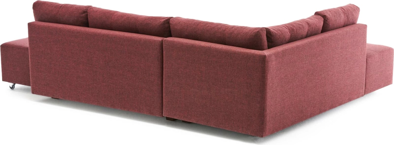 Kënd-sofë krevati, ngjyrë e kuqe e thellë (claret red), Atelier del Sofa, kënd majtas