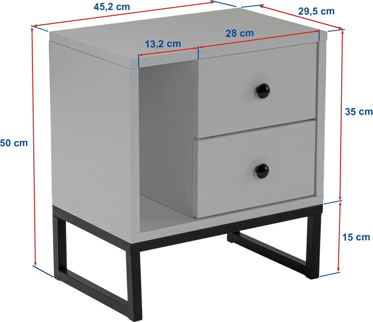 Komodinë Nordure, ngjyrë Freesia Marble, ari