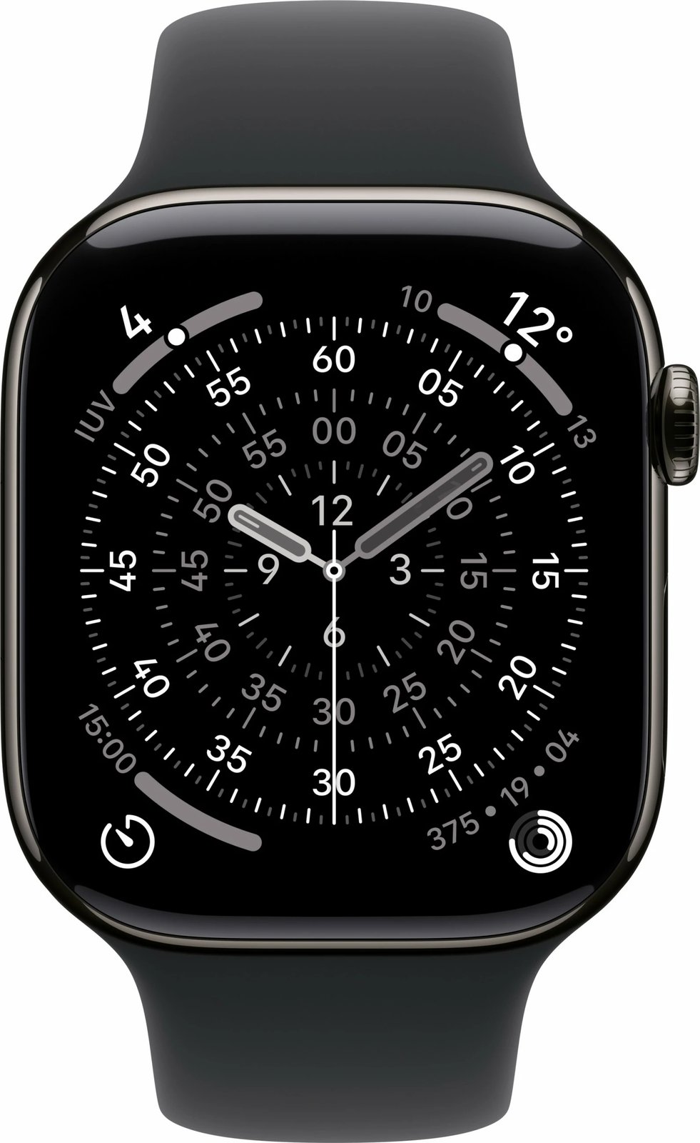 Smartwatch Apple Watch S11 Titan Cellular 46mm, rrip sportiv i zi S/M