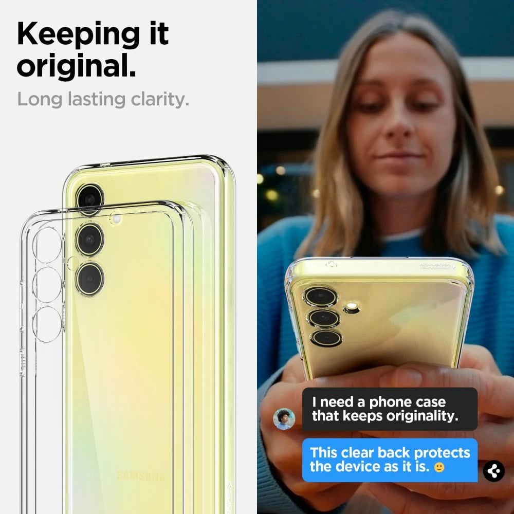 Mbështjellës Spigen Ultra Hybrid për Samsung Galaxy A35 5G, Transparent