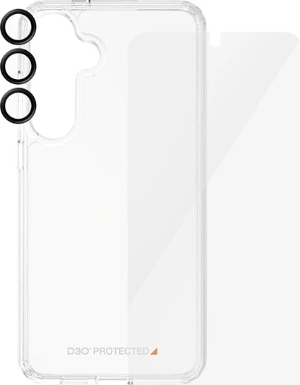 Set mbrojtës 3-në-1 PanzerGlass për Samsung Galaxy S24+, transparent
