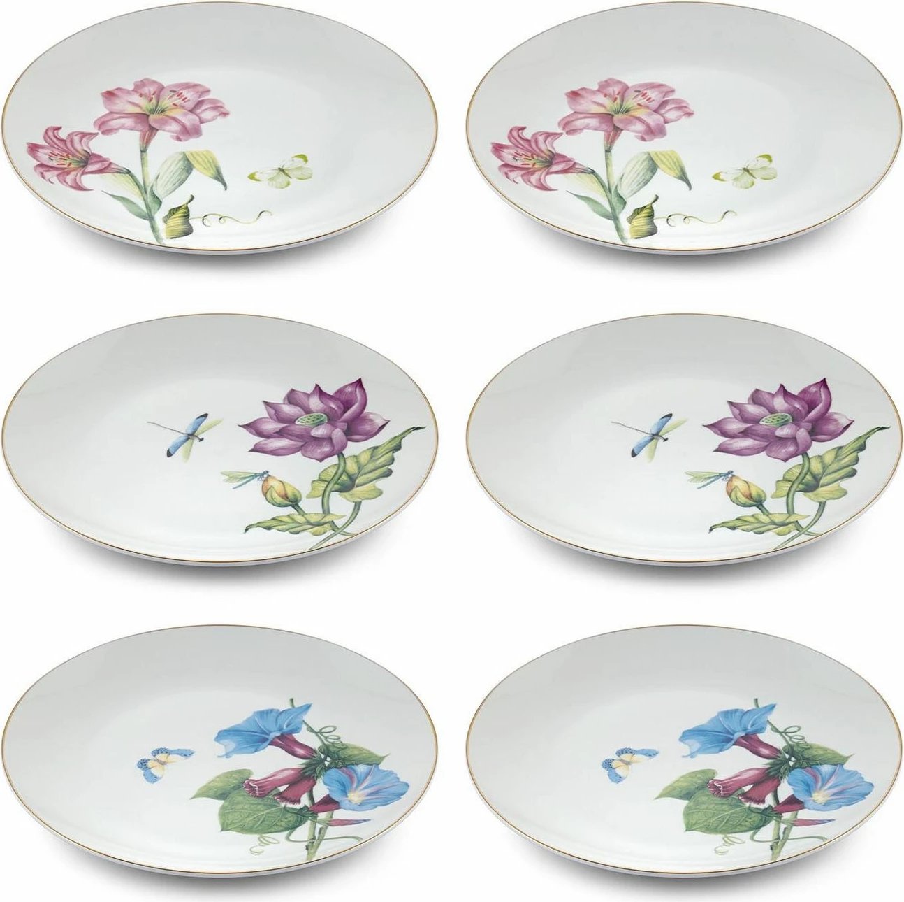 Set pjatash ëmbëlsirash (6 copë), Hermia, DNR0065