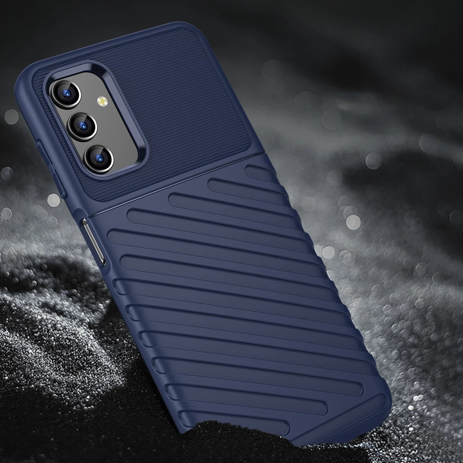 Mbështjellës fleksibil i blinduar Hurtel Thunder Case për Samsung Galaxy A13 5G, Kaltër
