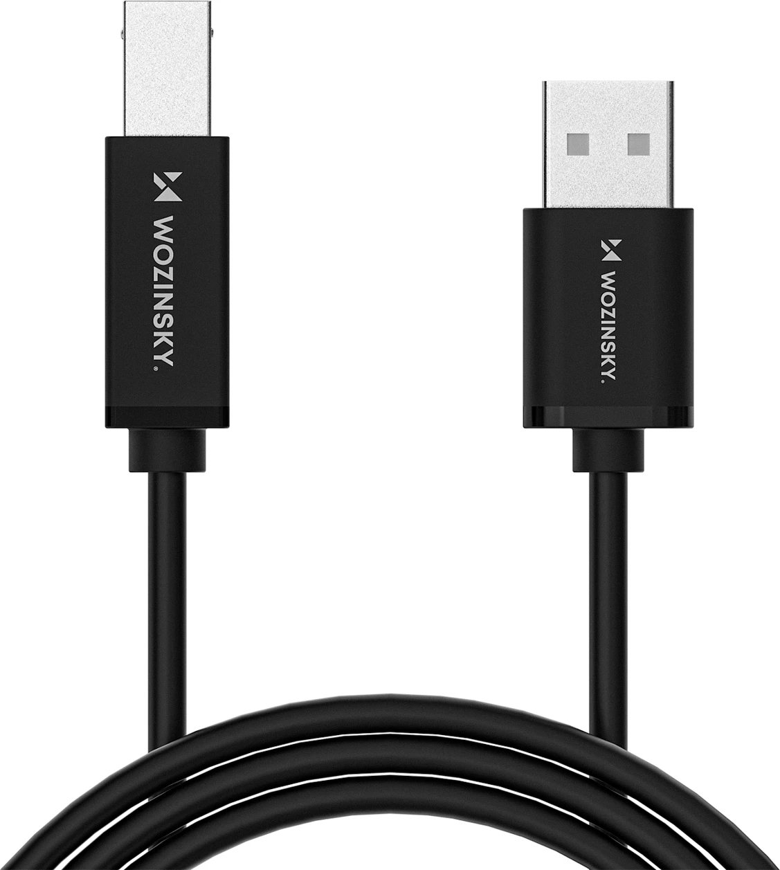 Kabllo USB-B në USB-A, Wozinsky WKDDY4S, 1 m 480 Mb/s, e zezë