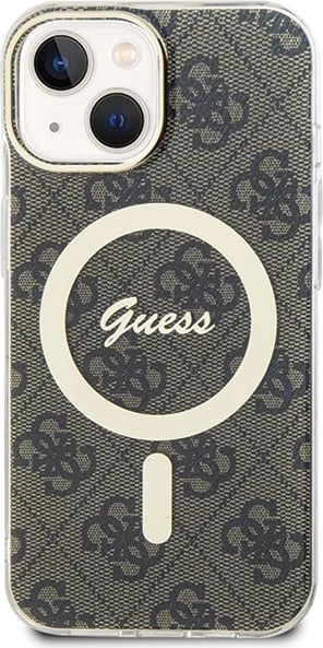 Mbështjellës Guess 4G MagSafe për iPhone 15, kafe Mbështjellës Guess 4G MagSafe për iPhone 15, kafe