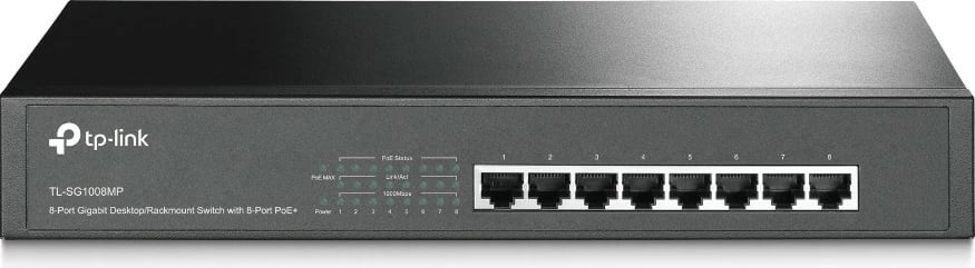 Switch TP-LINK TL-SG1008MP, 8 porte Gigabit, PoE+, i zi