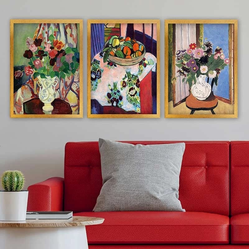 Pikturë dekorative me kornizë (3 copë), Wallity, 3AC_UN0332494_3545