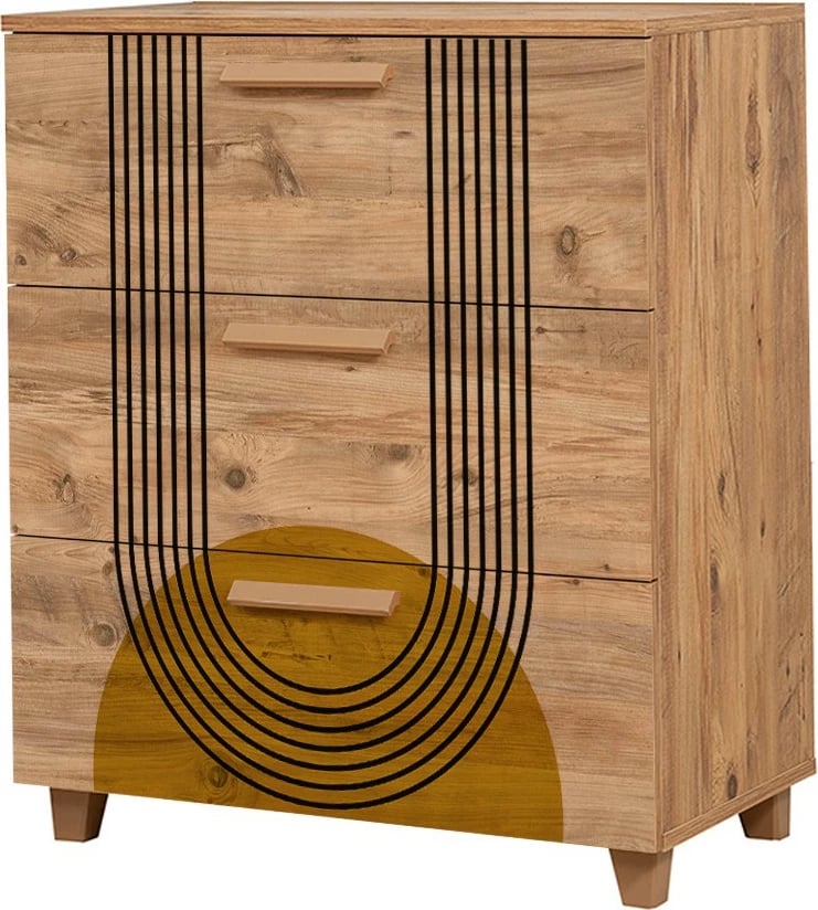 Komodë Hanah Home, Leva Gravis Sun, ngjyrë Atlantic Pine