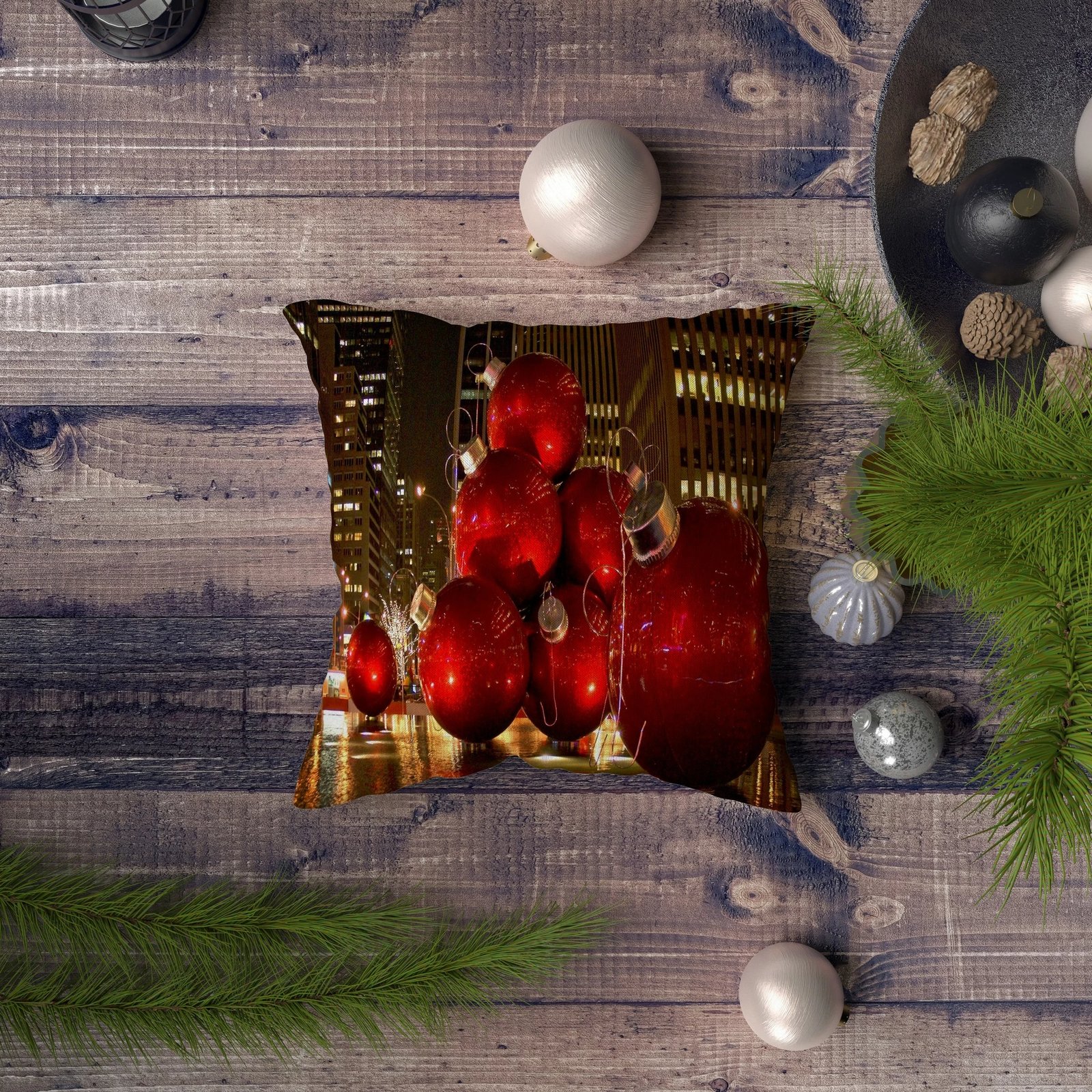 Jastëk dekorativ Aberto Design, NYXMAS095, shumëngjyrësh, 43x43cm