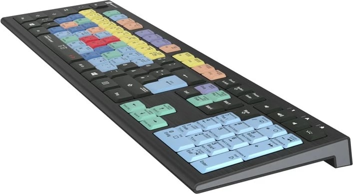 Tastierë LogicKeyboard Cubase/Nuendo Astra 2 DE për PC, me taste të ngjyrosura