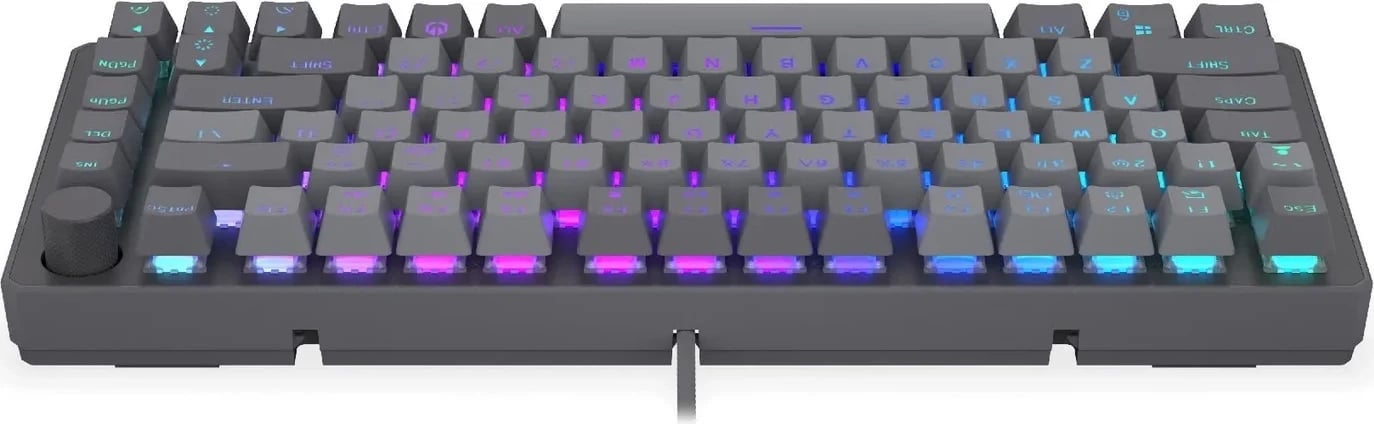 Tastierë mekanike Endorfy Thock V2 75%, RGB, Hot-Swap, gri