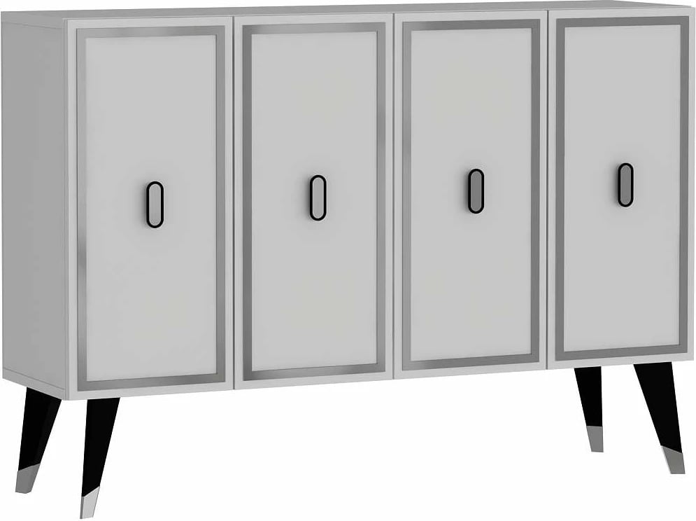 Konsol Skye Decor, 8173KM-32, e bardhë, e zezë, argjend