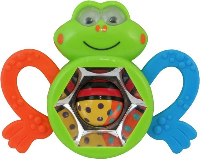 Tingëllues bebe, Baby Mix, bretkosë plastike, 11.5x14.5x4.5 cm, ngjyra të ndryshme