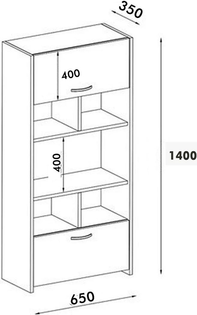 Dollap multifunksional Hanah Home, Albina, i bardhë