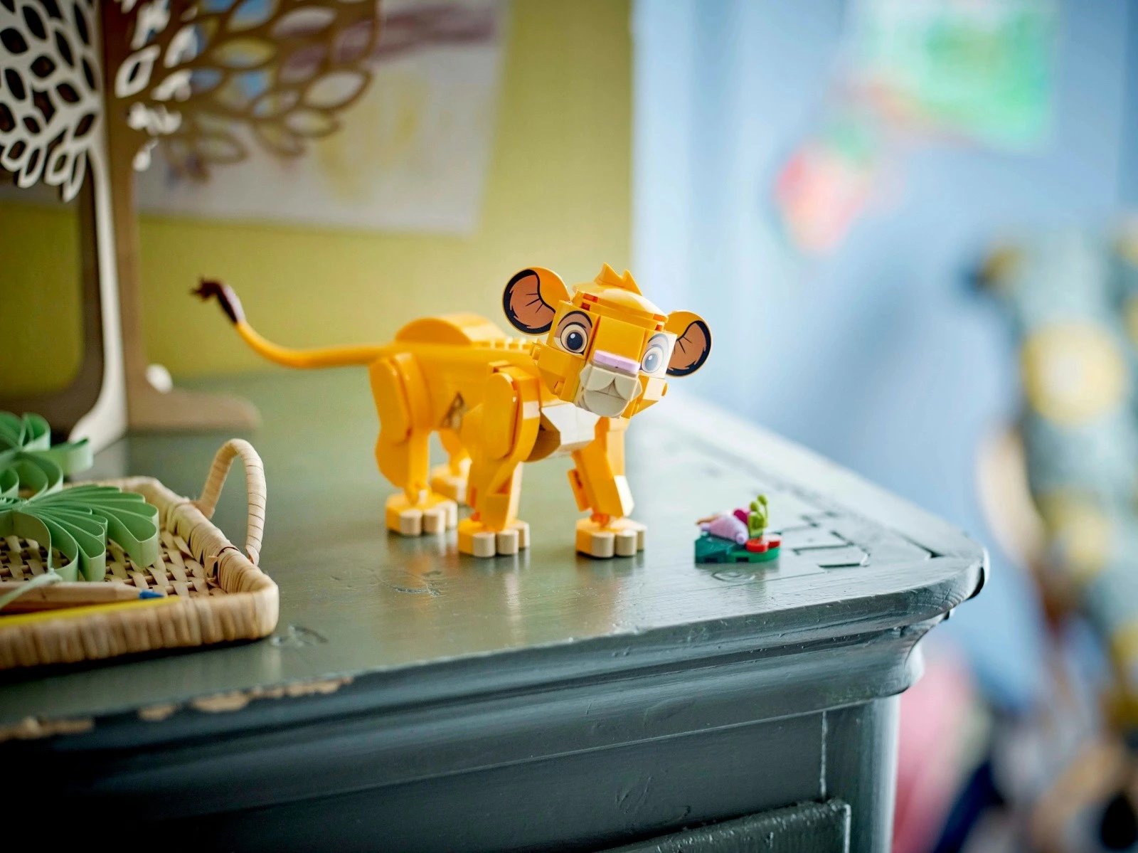 Set ndërtimi LEGO Disney Lion King 43243, Simba, 222 pjesë, e verdhë