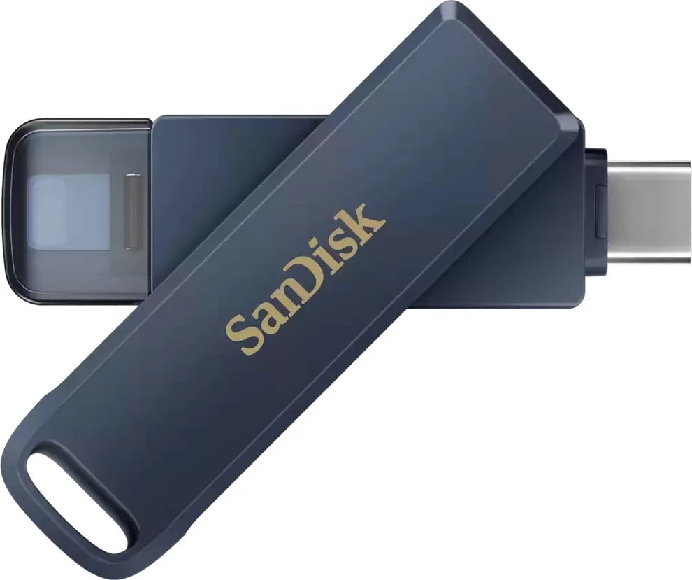 USB flash SanDisk iXpand 256GB, USB Type-C/Lightning, 3.2 Gen 1, Blu