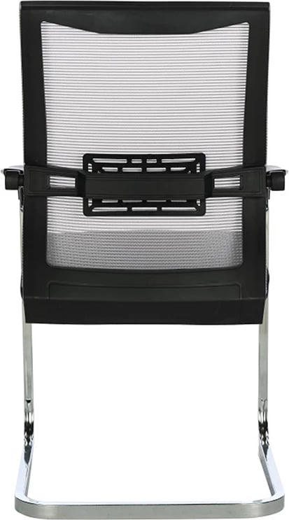 Karrige vizitori për zyre, kromatike,, metalike-me rrjetë, e zezë