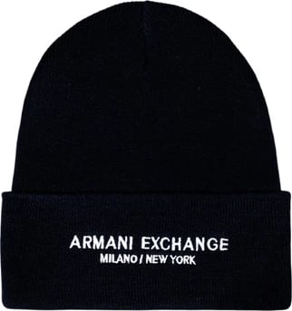 Kapelë Armani Exchange për meshkuj, e kaltërt Kapelë Armani Exchange për meshkuj, e kaltërt