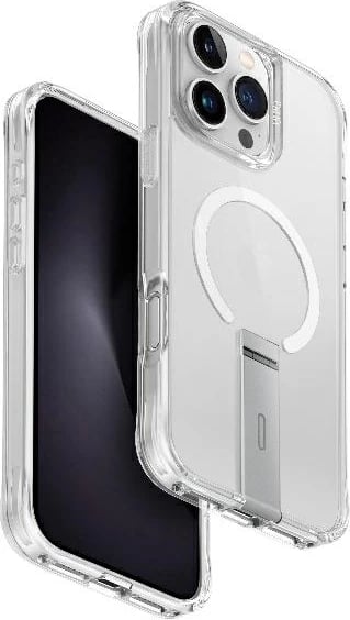 Mbështjellës UNIQ Eleva me këmbë Vertica për iPhone 16 Pro Max, Transparent