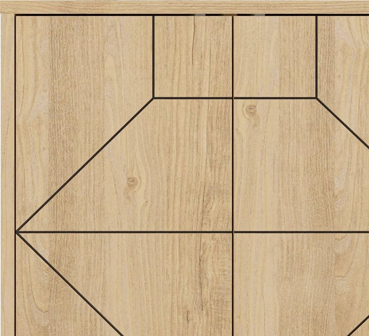 Bufe ngjyrë natyrale 181x35x77.4cm