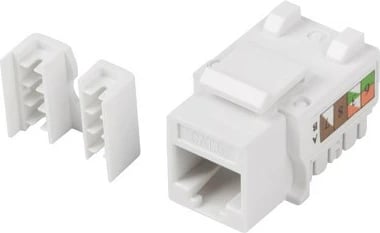 Modul keystone Lanberg KSU6-1090, RJ-45, Cat.6, i bardhë, 50 copë