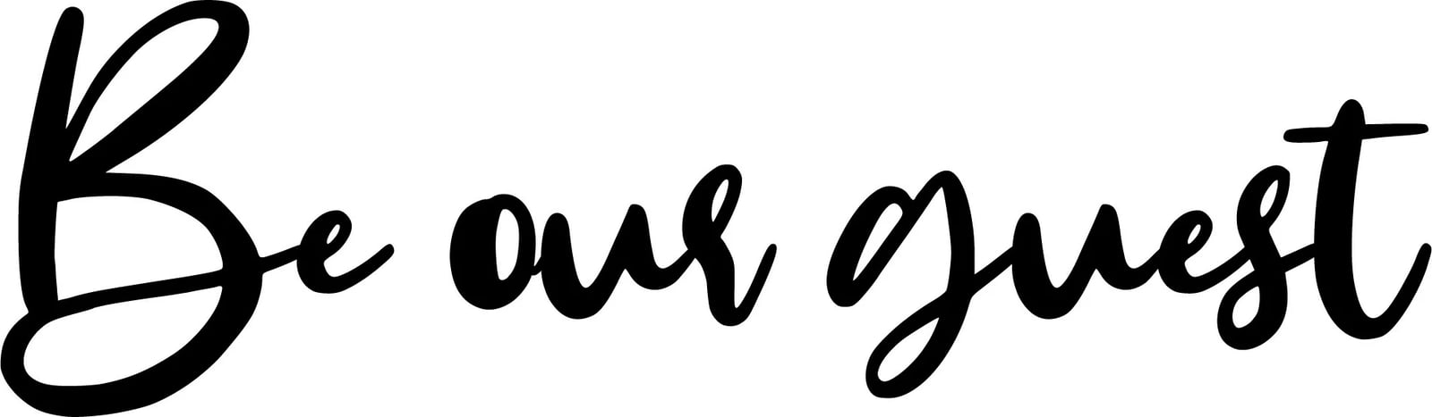 Aksesor muri dekorativ metalik, Wallity, Be our guest, ngjyrë e zezë, 65x19cm