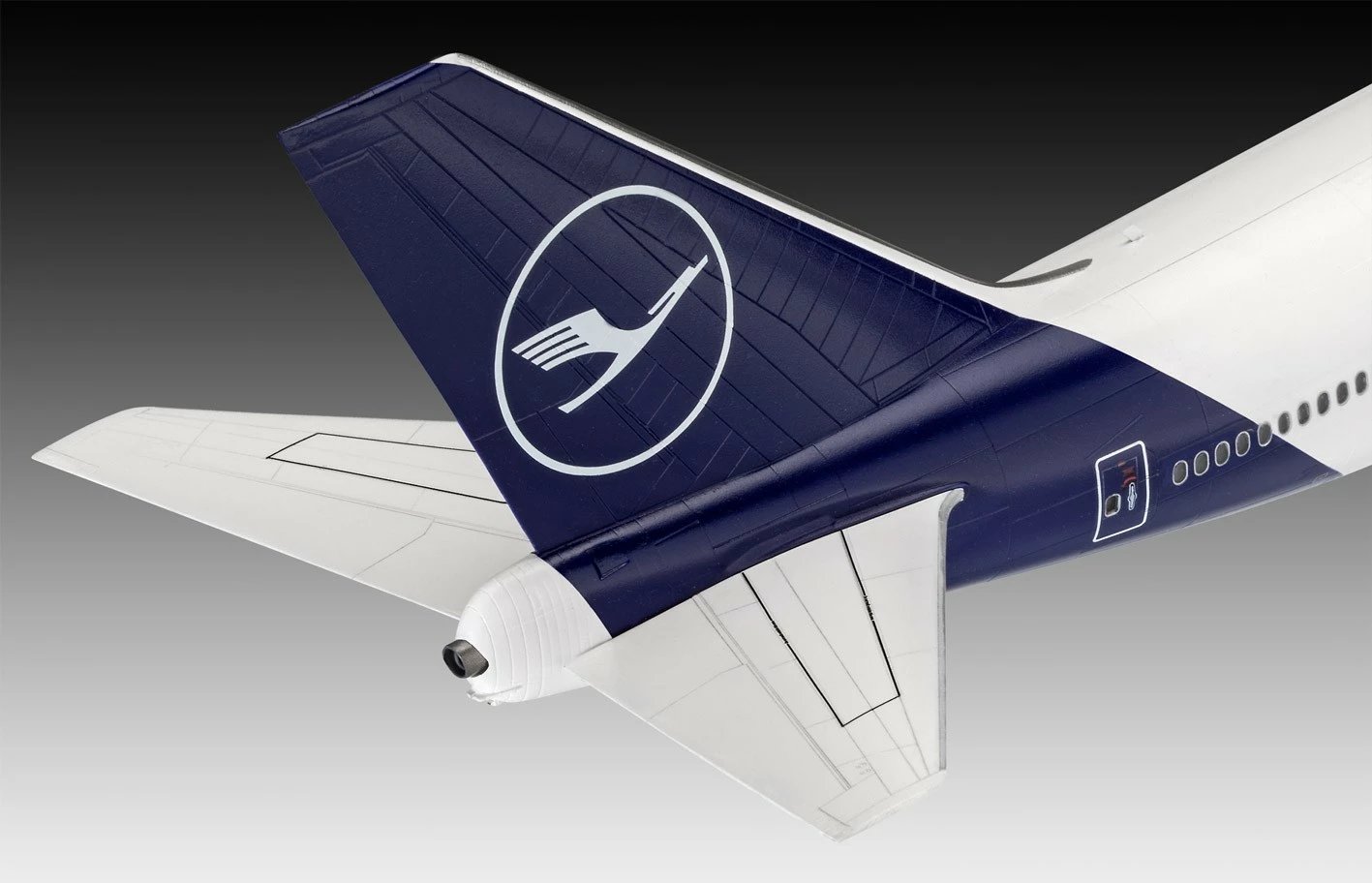 Model plastik avion Revell Boeing 747-8 Lufthansa, 1:144, 172 pjesë