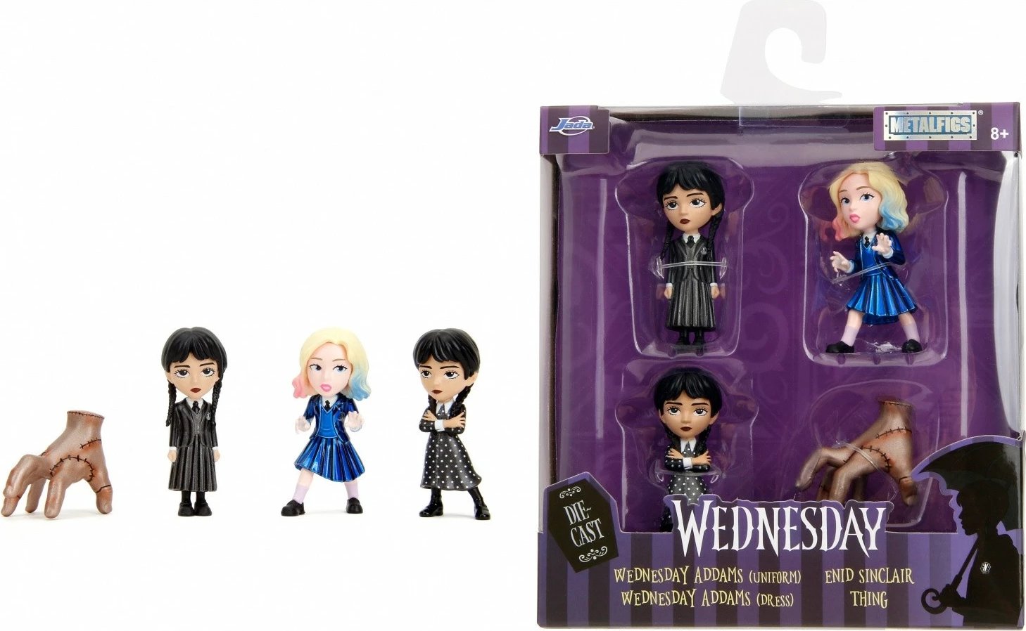 Set figurina metalike JADA TOYS Wednesday, 4 copë, 6.5 cm Set figurina metalike JADA TOYS Wednesday, 4 copë, 6.5 cm