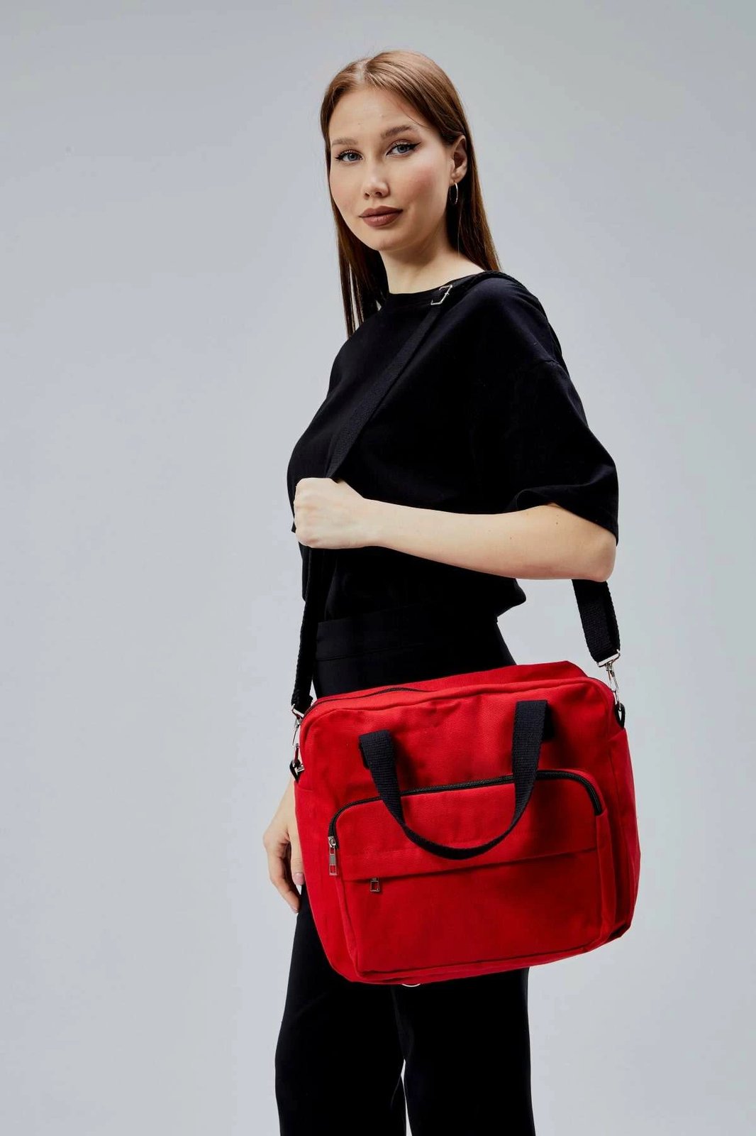 Çantë tote e kuqe, Zoozie Bags, 2386