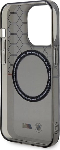 Mbështjellës BMW Pattern MagSafe për iPhone 14 Pro 6.1", Gri