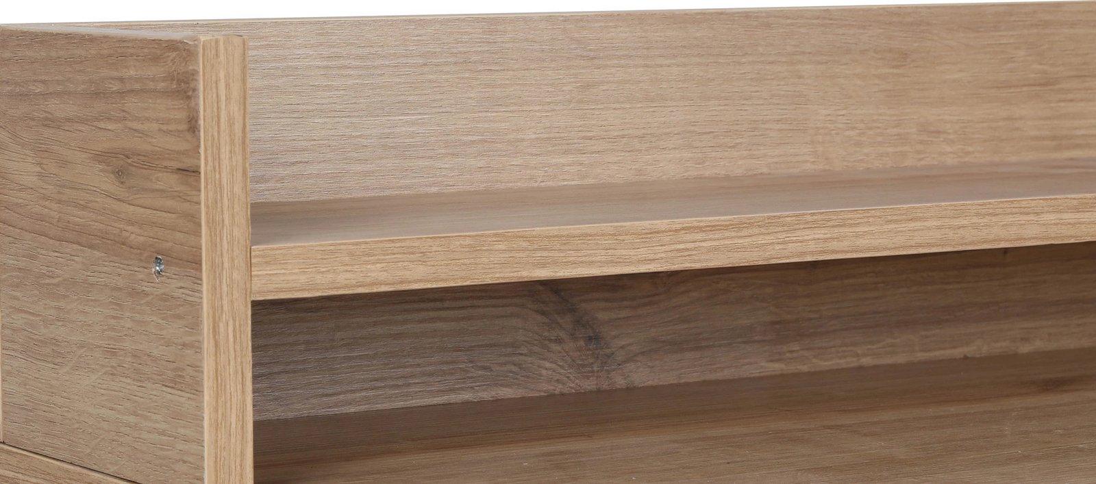 Tavolinë pune për studime Skye Decor, ngjyrë lis dhe e zezë, Lozan