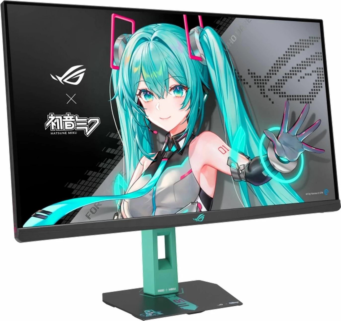 Monitor gaming Asus ROG Strix XG27ACMEG-G Hatsune Miku, 27 inç, QHD, 260Hz, Fast IPS, e zezë